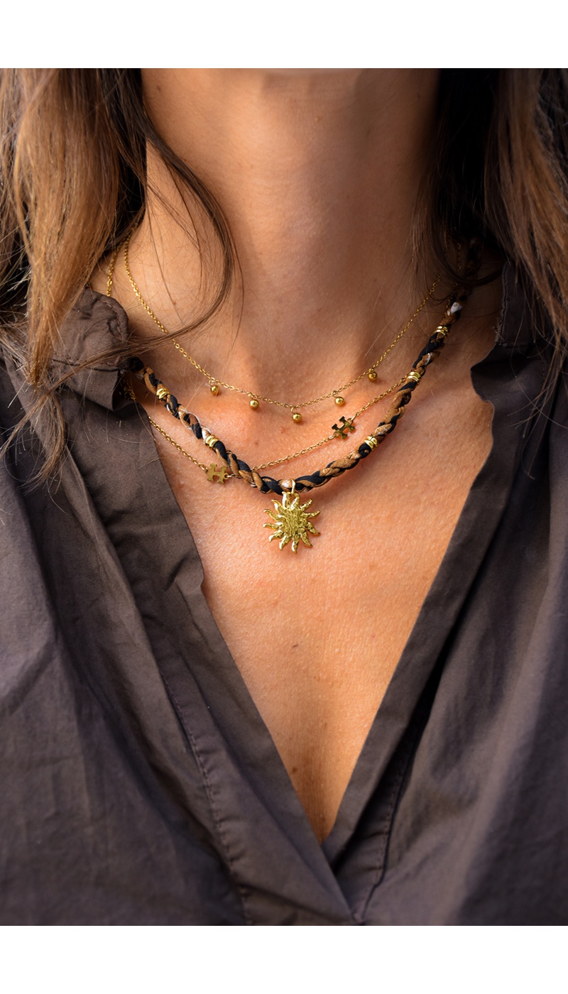 Collier Soleil Léopard JUSTINE