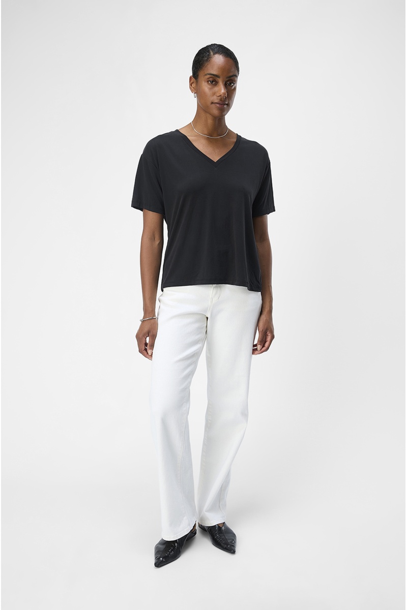 Tee Shirt Noir OBJANNIE 2