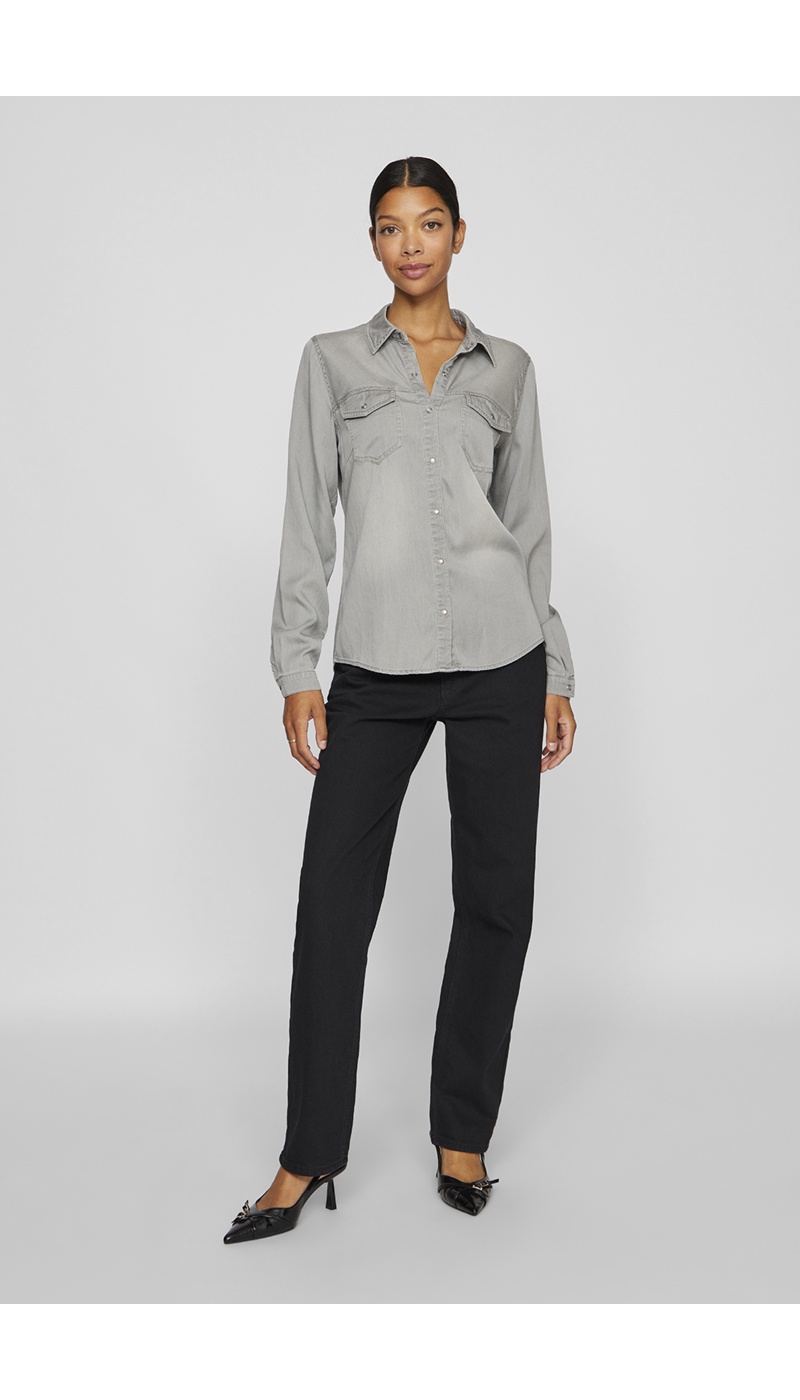 Camicia in denim grigio VIBISTA VILA - 1 | TOP
