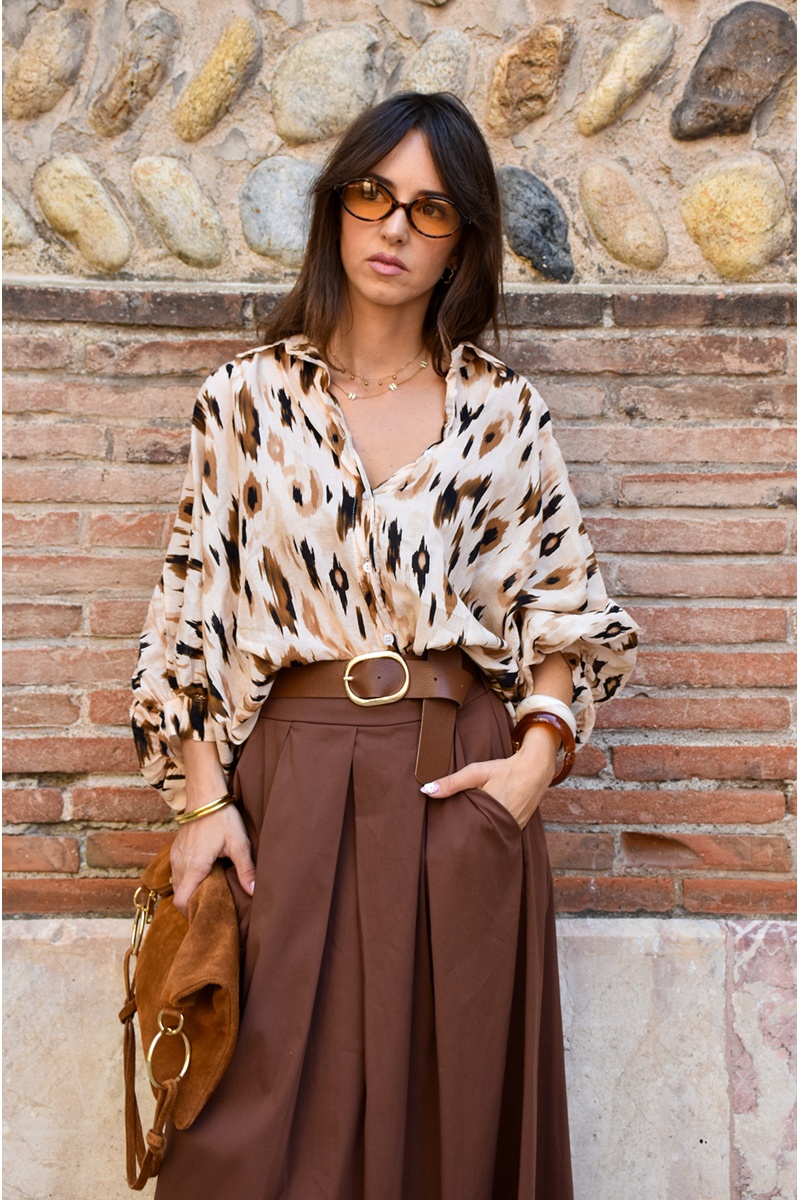 banditas MARRON ECRU CHEMISIER