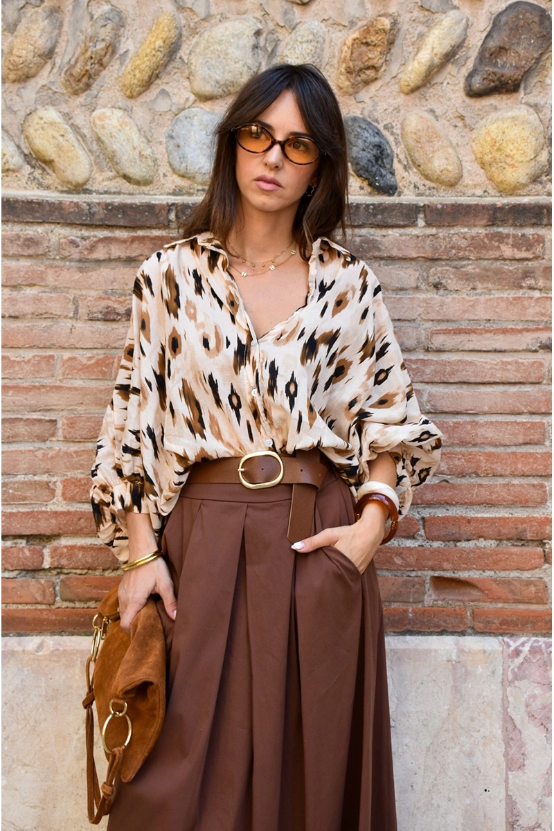 banditas MARRON ECRU CHEMISIER