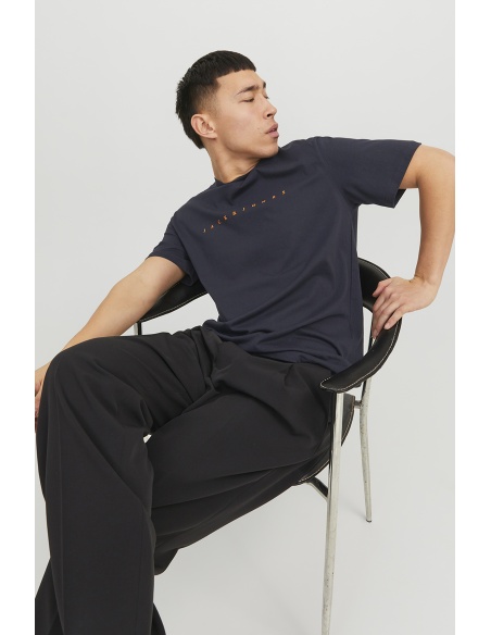 JACKandJONES DARK NAVY T-SHIRTS MC