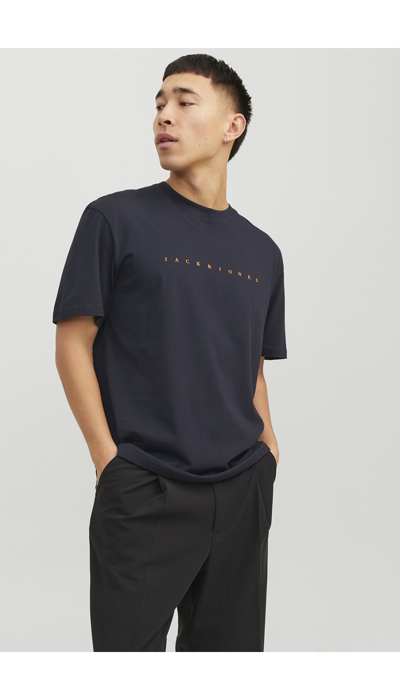 JACKandJONES DARK NAVY T-SHIRTS MC