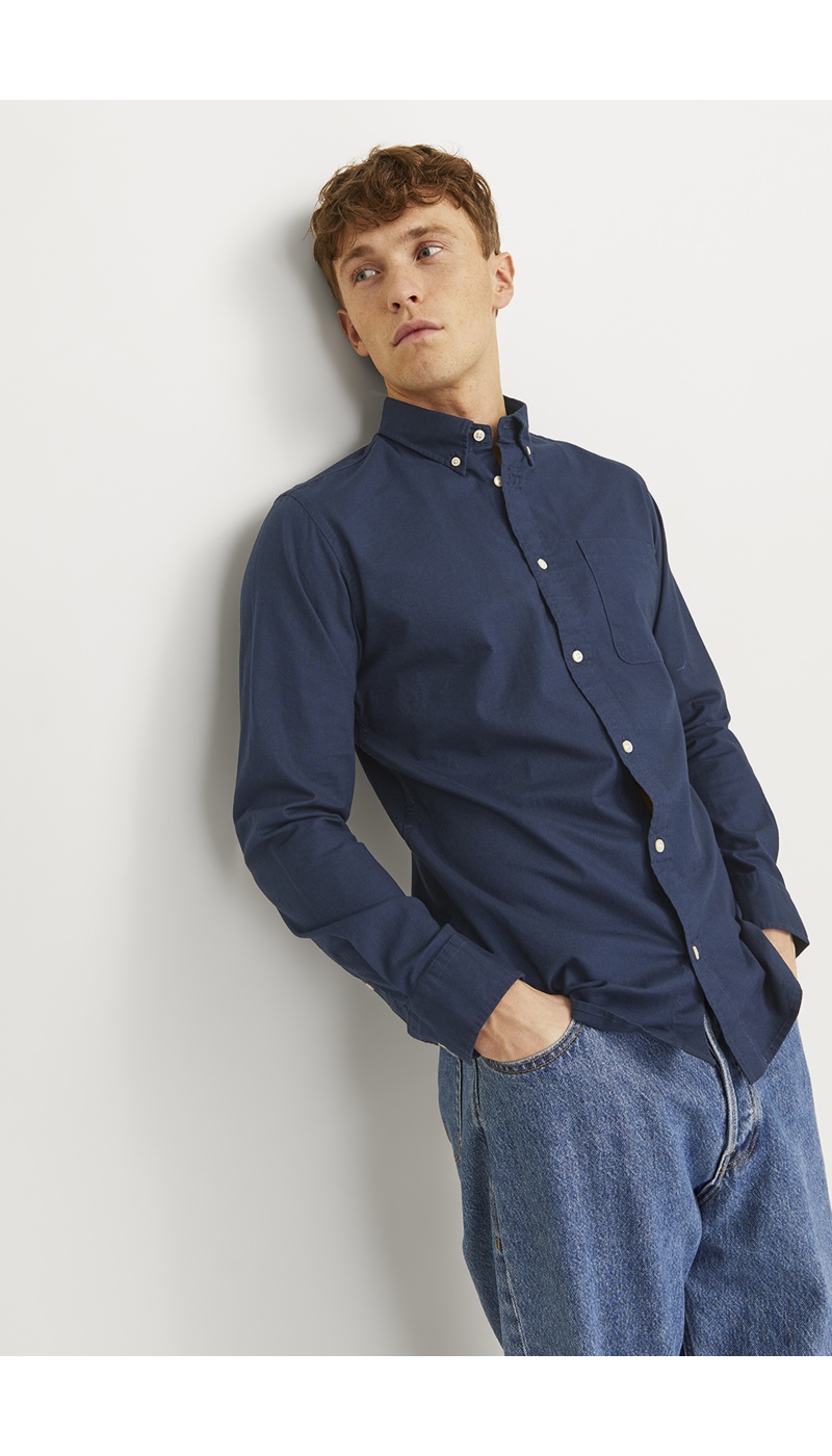 JACKandJONES NAVY BLAZER CHEMISES ML