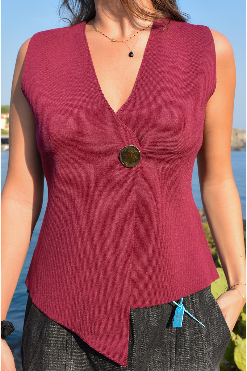 Haut Maille Bordeaux EDITH 2