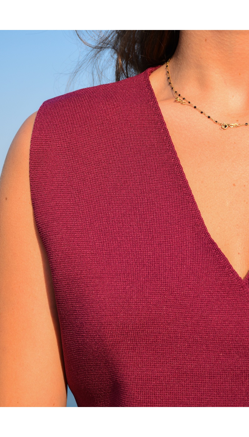 Haut Maille Bordeaux EDITH