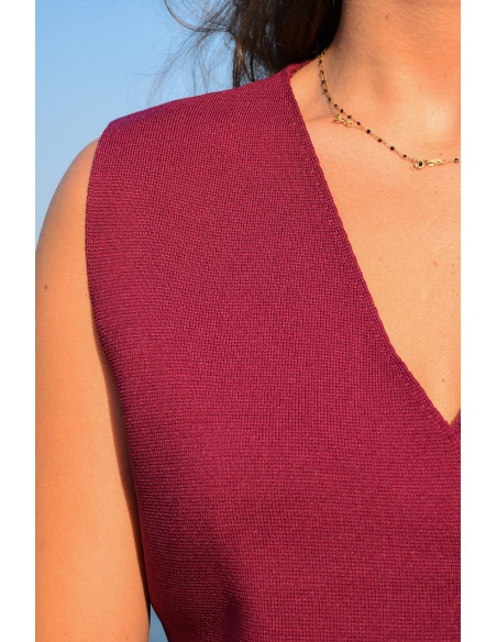 Haut Maille Bordeaux EDITH