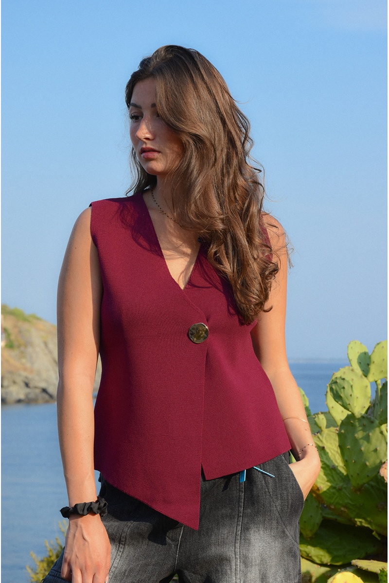 Haut Maille Bordeaux EDITH