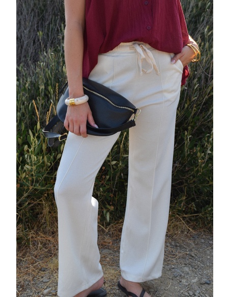 senes  ECRU PANTALON FEMME
