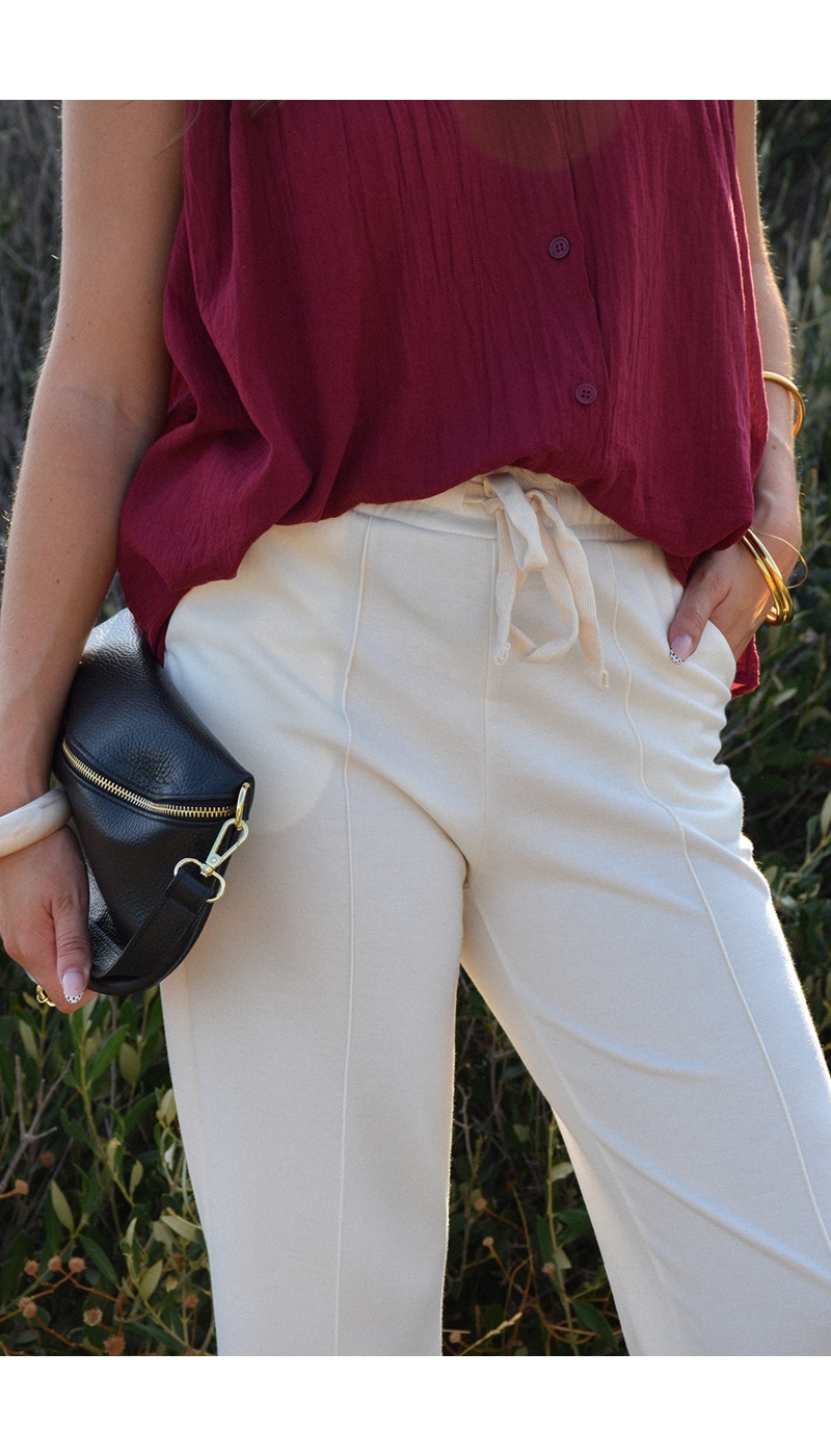 senes  ECRU PANTALON FEMME