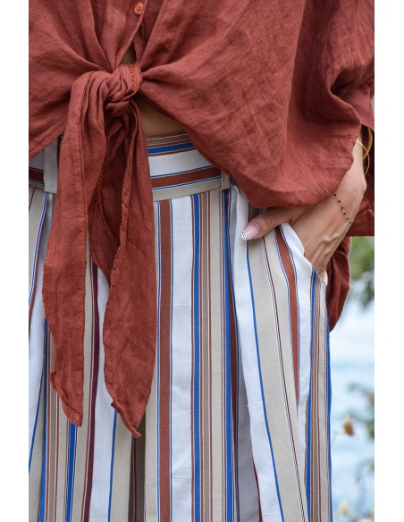 johanna toutoun RAYE BEIGE PANTALON FEMME