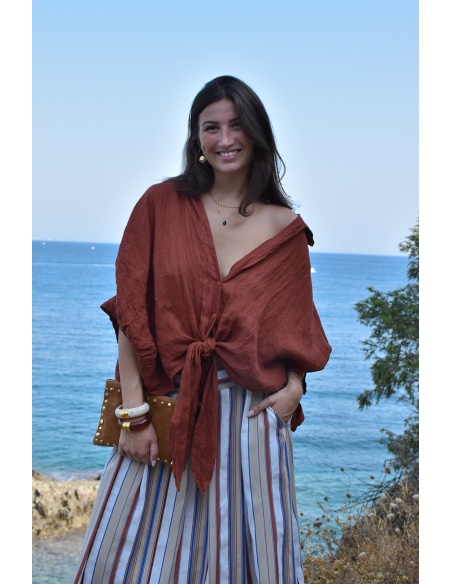CARLA GIANNINI  BRIQUE CHEMISIER