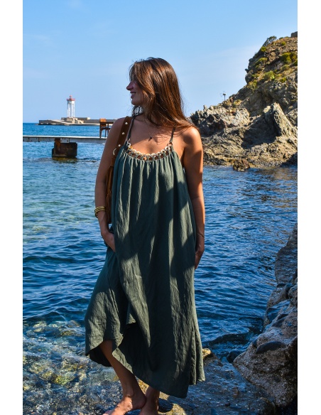 EMMY MODA 201 SCP BIJOUX KAKI ROBES FEMME