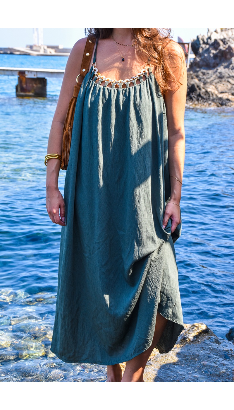 EMMY MODA 201 SCP BIJOUX KAKI ROBES FEMME