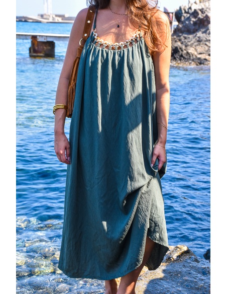 EMMY MODA 201 SCP BIJOUX KAKI ROBES FEMME