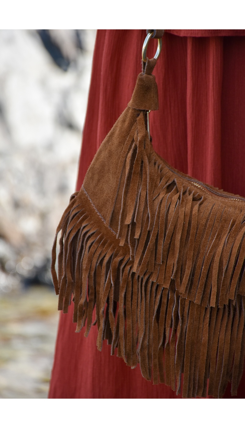 Sac Franges Camel MAYA