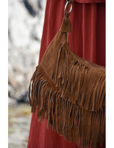 Sac Franges Camel MAYA