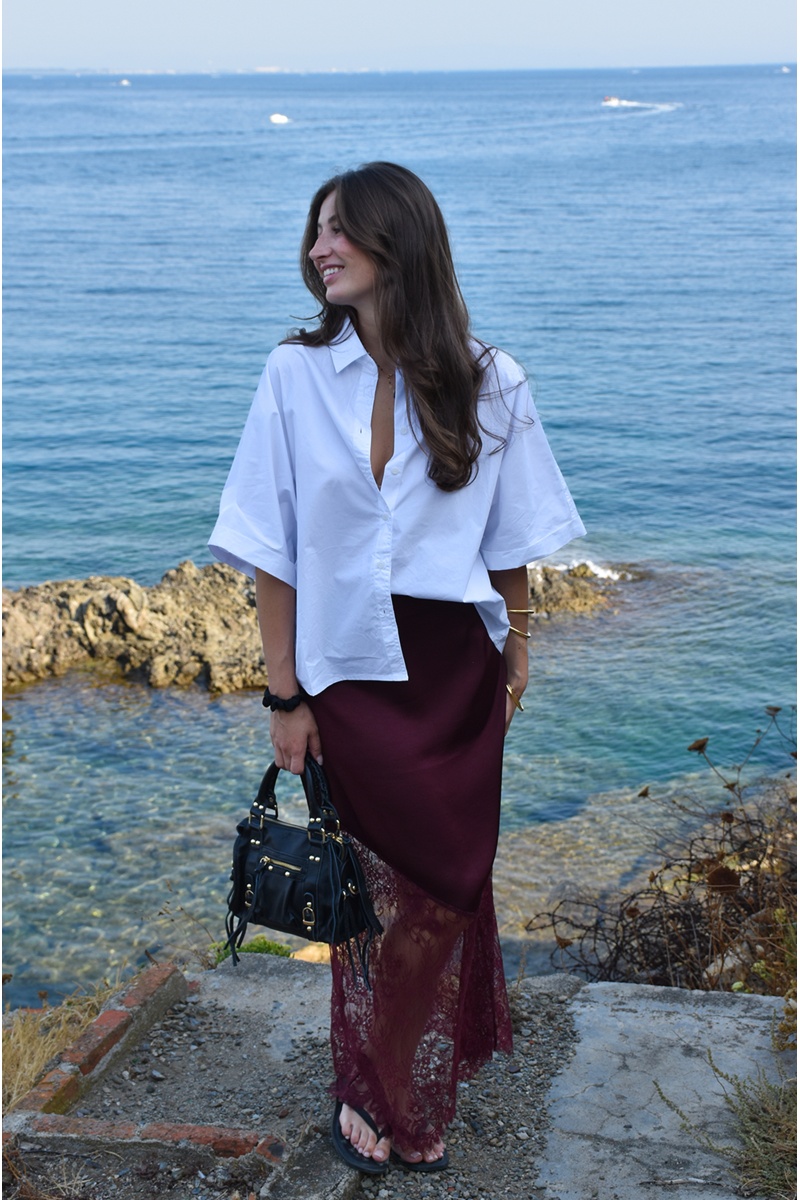 Chemisier Oversize Blanc LENA 2