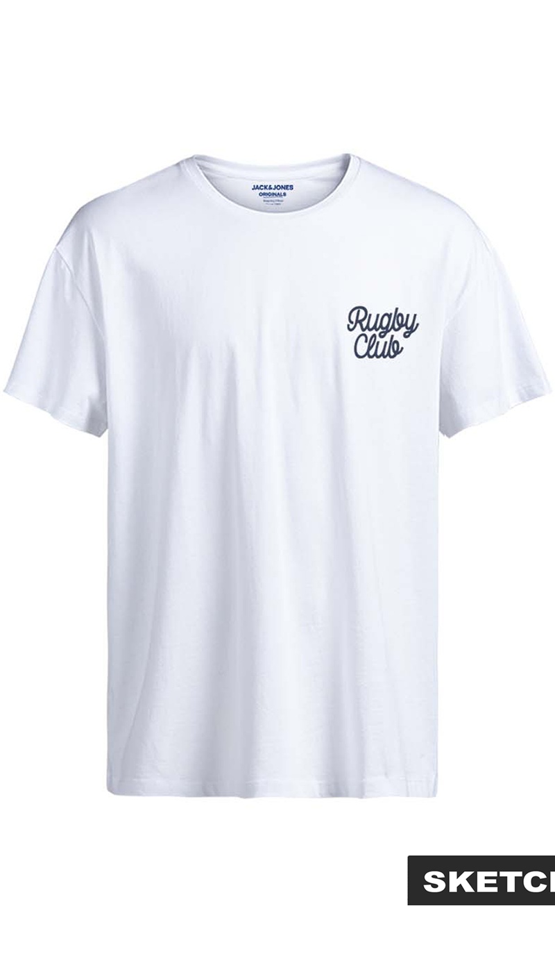 JACKandJONES BRIGHT WHITE T-SHIRTS MC