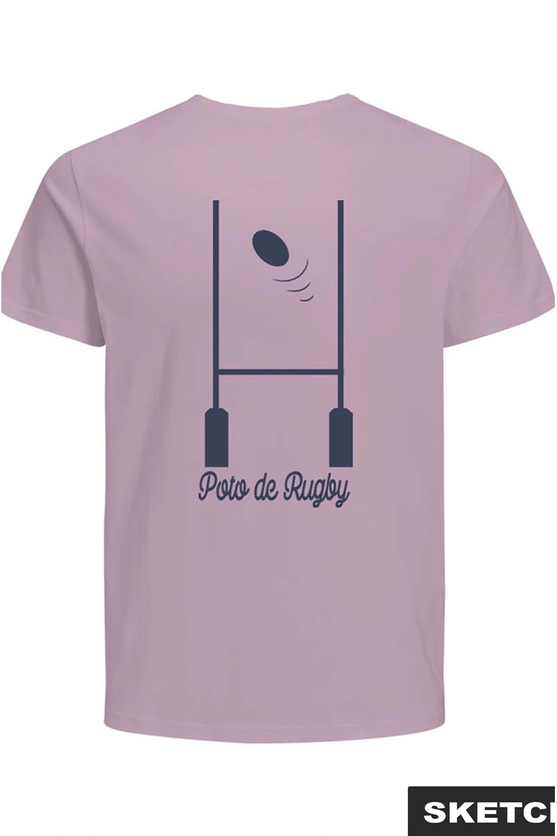 Tee Shirt Rugby Rose JORRUGBY