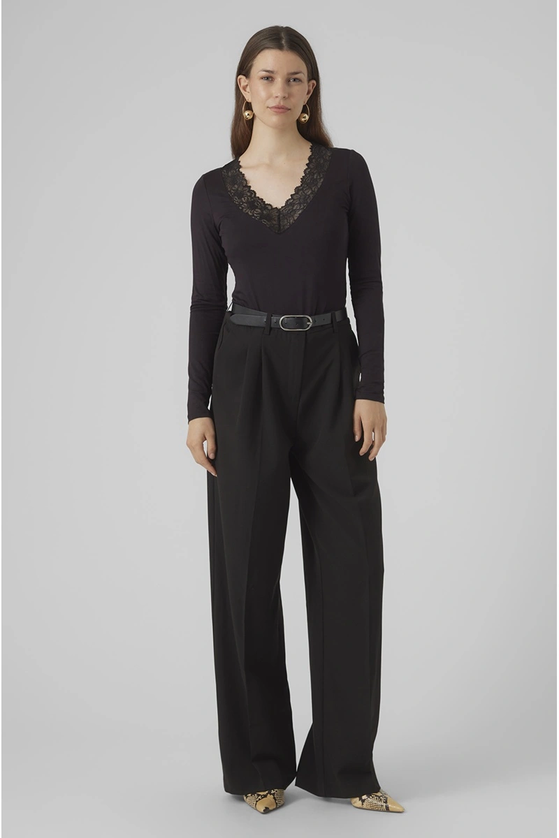 VERO MODA ELASTA BLACK TOPS