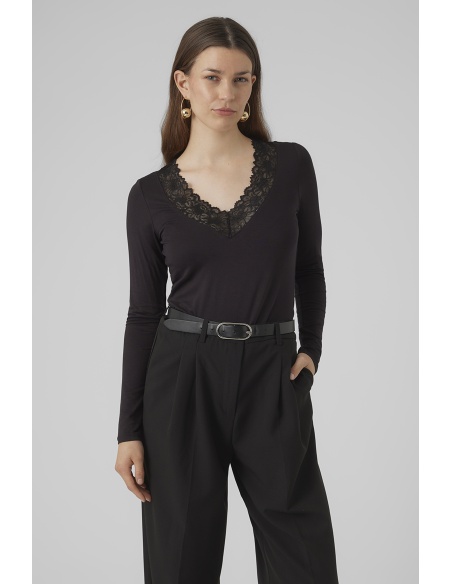VERO MODA ELASTA BLACK TOPS