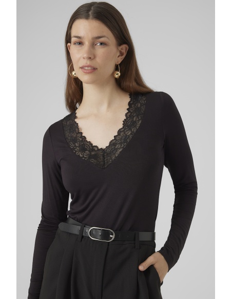VERO MODA ELASTA BLACK TOPS