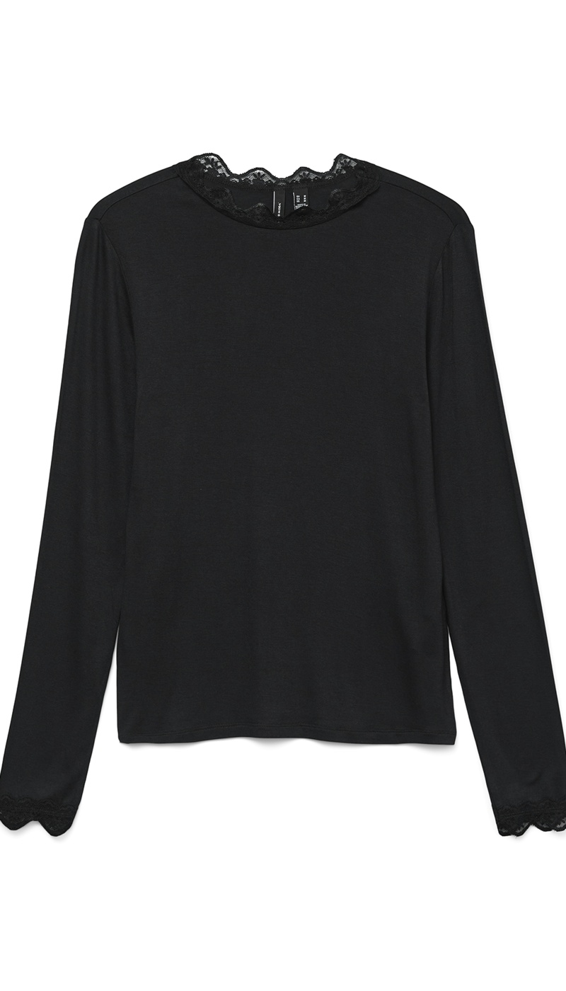 VERO MODA ELASTA BLACK TOPS