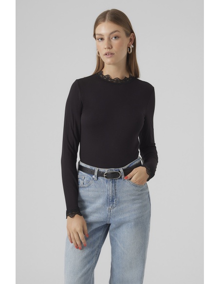 VERO MODA ELASTA BLACK TOPS