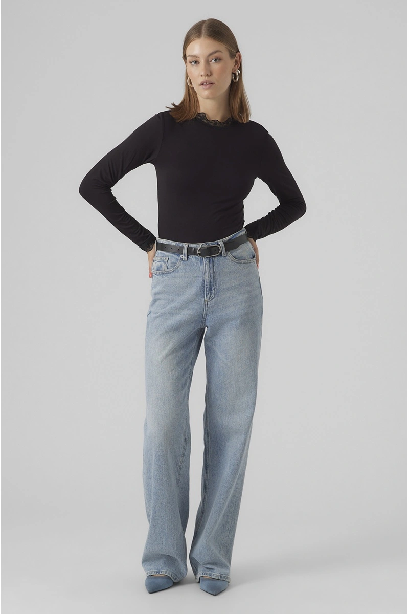 VERO MODA ELASTA BLACK TOPS