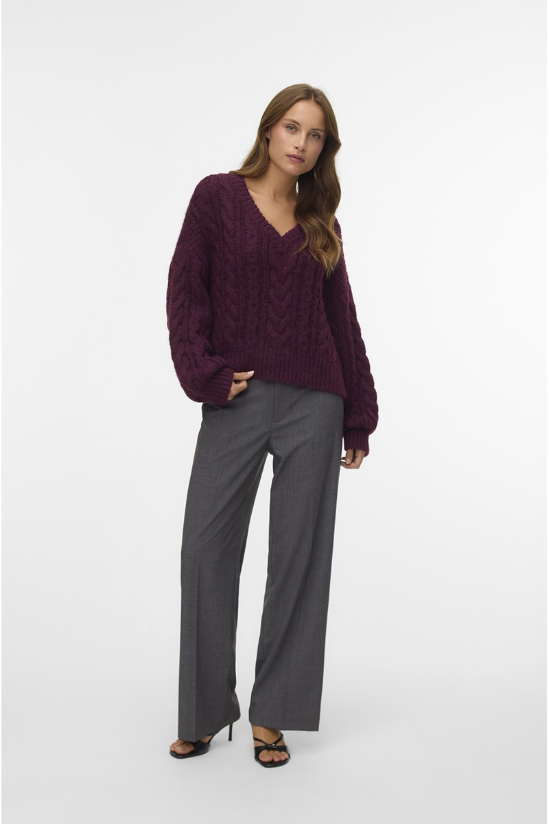 VERO MODA DARKGR EYMELA PANTALONS