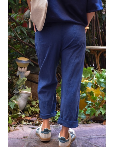 by coco CEINTU MARINE PANTALON FEMME