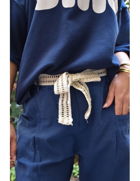by coco CEINTU MARINE PANTALON FEMME