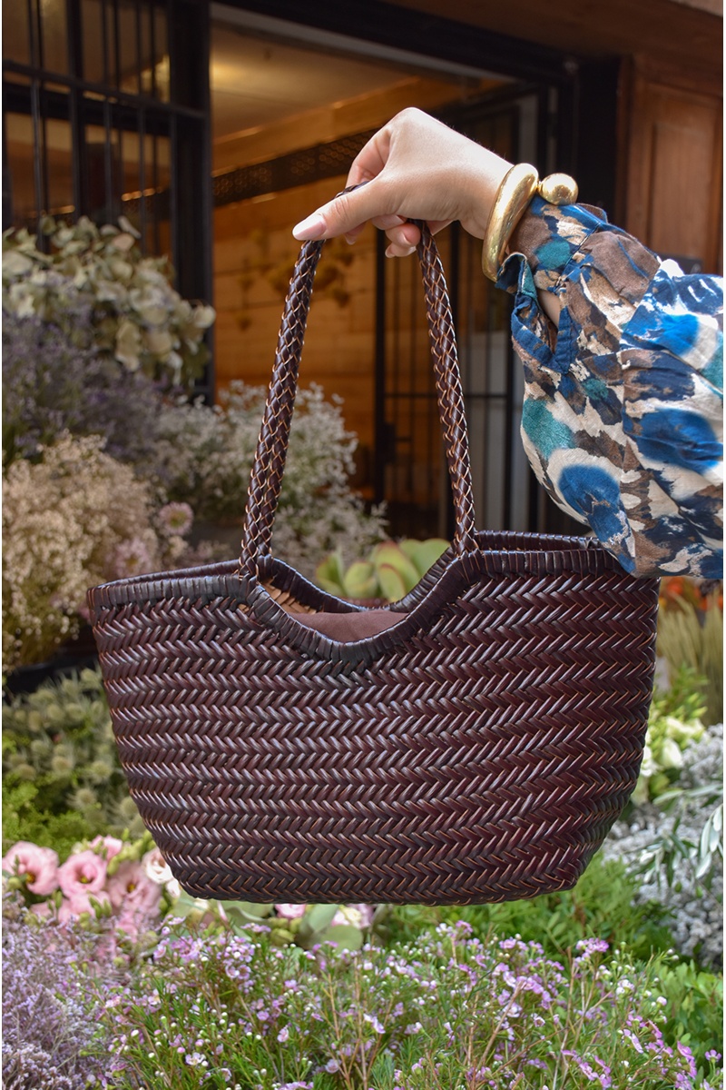 Sac Tressé Marron LOWELL 2