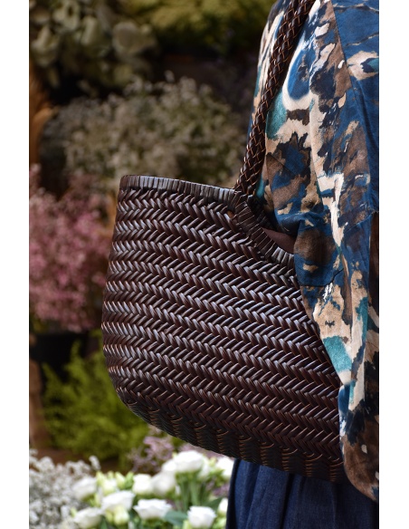 Sac Tressé Marron LOWELL