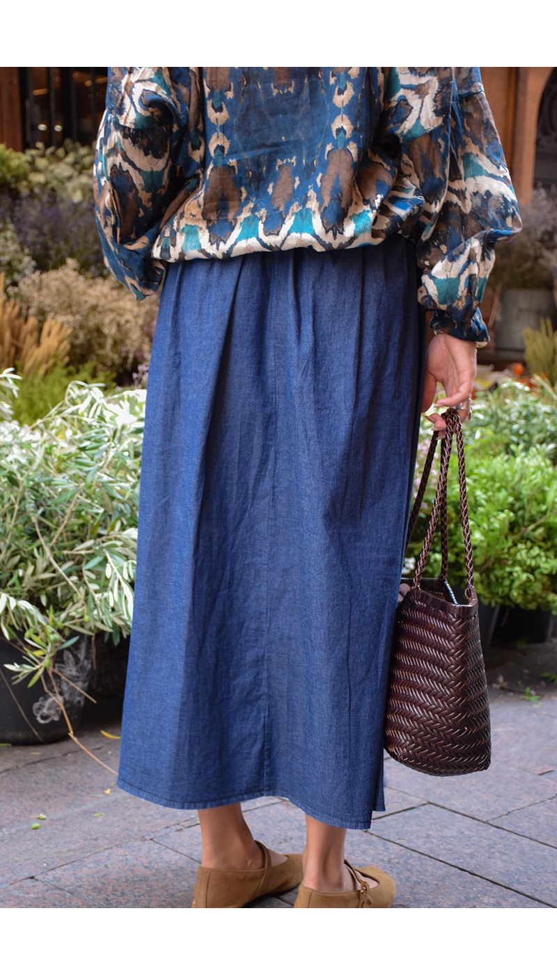 YELLOZ ROSE W BLEU JEANS JUPES FEMME