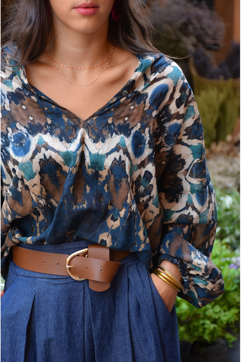 banditas ASTEK BLEU BLOUSE 2