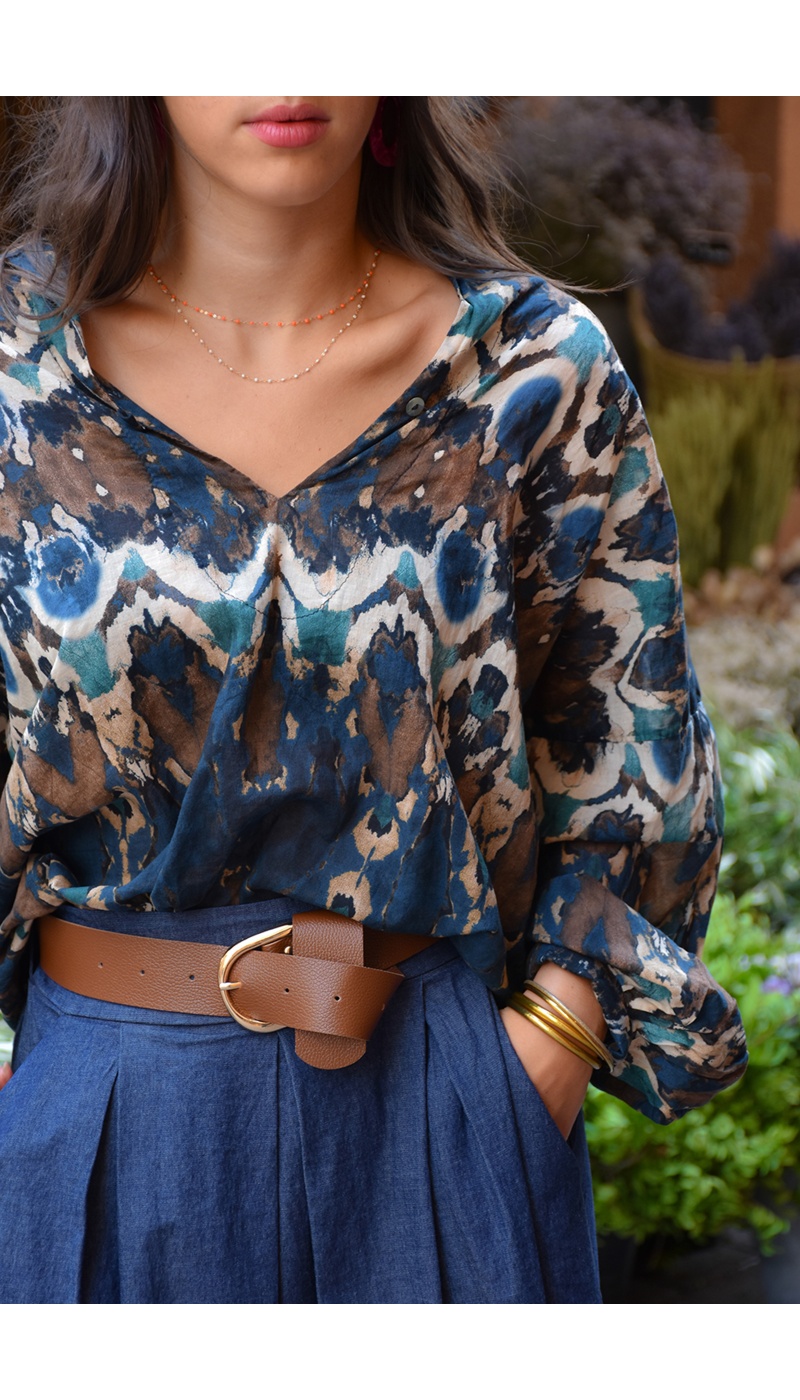 banditas ASTEK BLEU BLOUSE