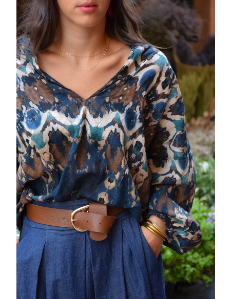 banditas ASTEK BLEU BLOUSE