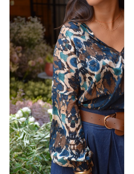 banditas ASTEK BLEU BLOUSE