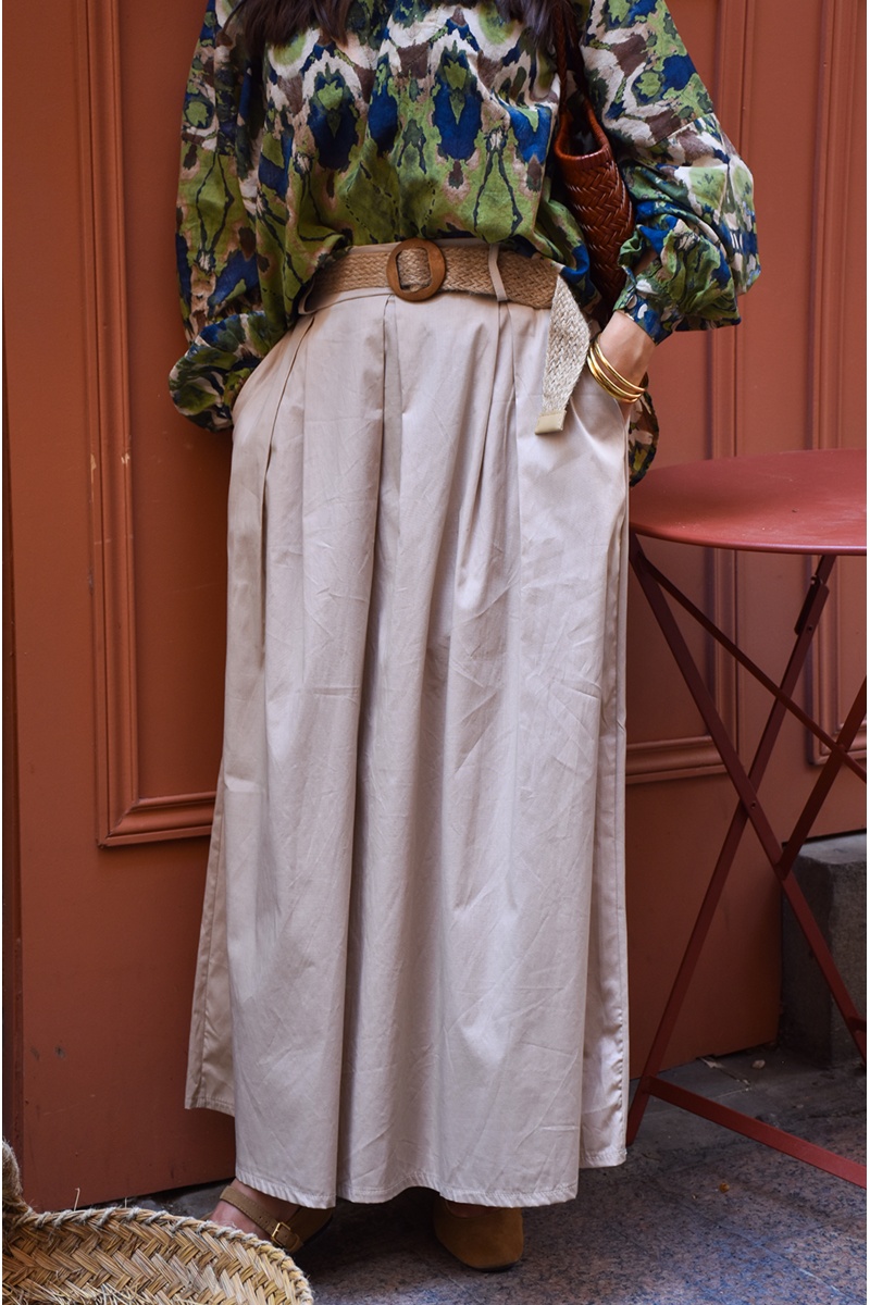 Jupe Pince Beige ISLA