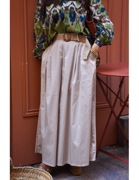 Jupe Pince Beige ISLA