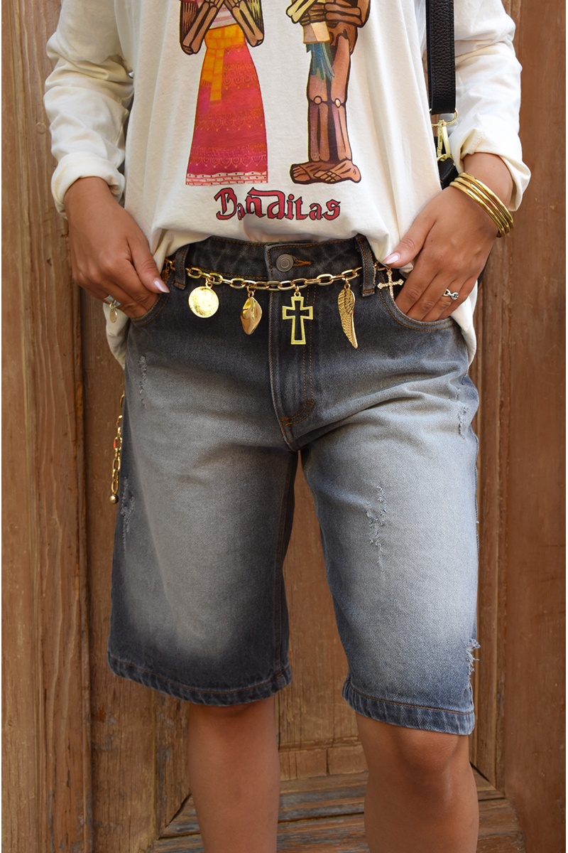 Bermuda Gris Banditas JONAS