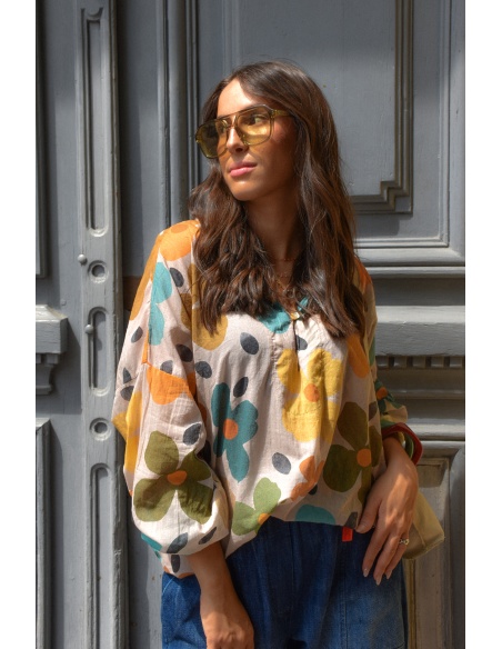 banditas FLEURS AQUORA BLOUSE