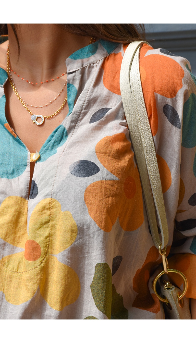 banditas FLEURS AQUORA BLOUSE