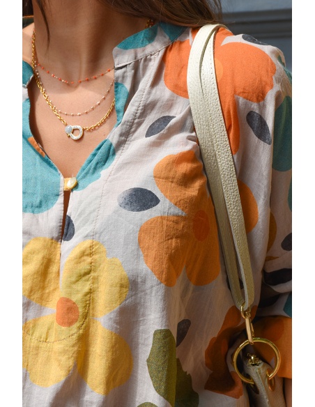 banditas FLEURS AQUORA BLOUSE