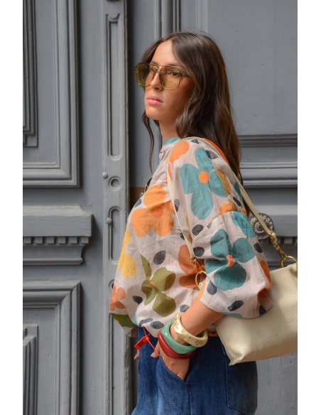 banditas FLEURS AQUORA BLOUSE