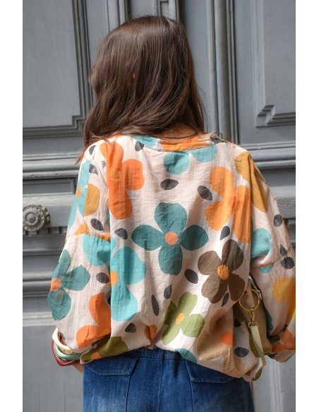banditas FLEURS AQUORA BLOUSE
