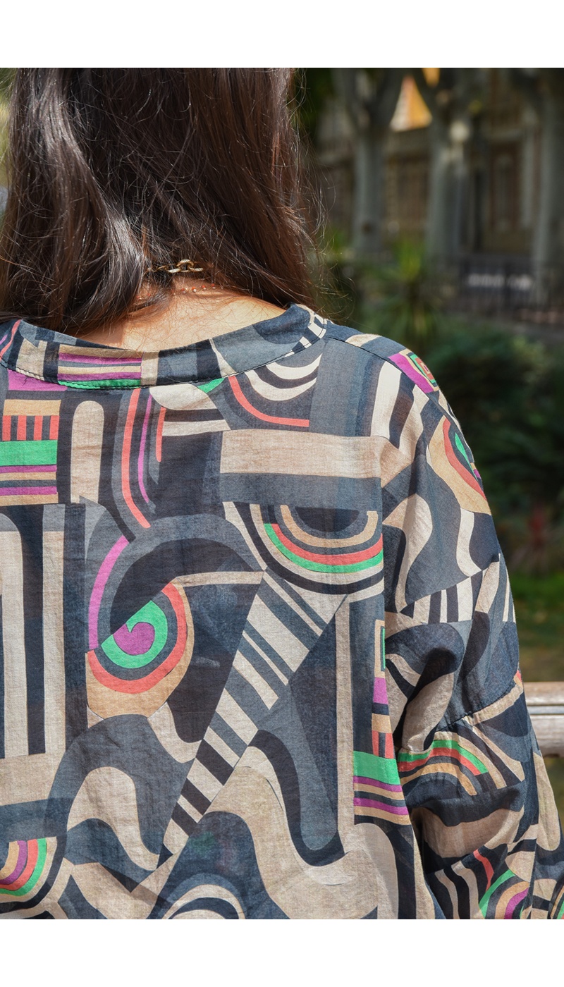 banditas GEO NOIR BLOUSE