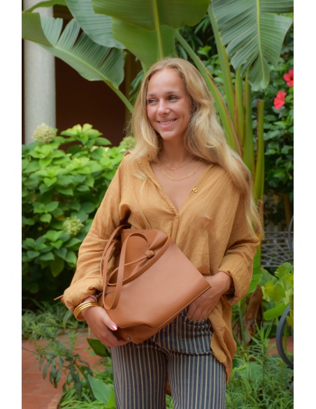 Banditas Camel AGATA Cotton Blouse